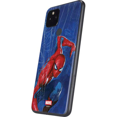 Marvel Spiderman World of Webs Google Pixel 4a 5G Skin